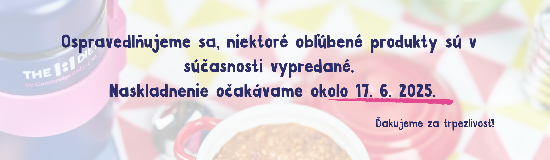 Nedostupnosť produktov